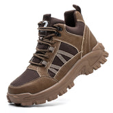 SteelToe Unisex Sicherheitsstiefel mit Stahlkappe – Hoch & rutschfest – Schwarz oder Braun – EN ISO 20345