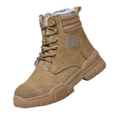 Steeltoe Winter Sicherheitsschuhe Herren - Warm Gefüttert, Rutschfest, Stahlkappe, Ideal für Outdoor Arbeit