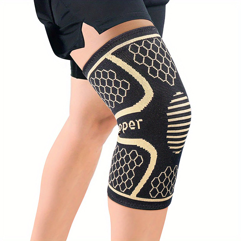 Plus Size Knieschoner S-6XL – Atmungsaktive Kompressionsbandage für Knieunterstützung bei Sport und täglicher Aktivität