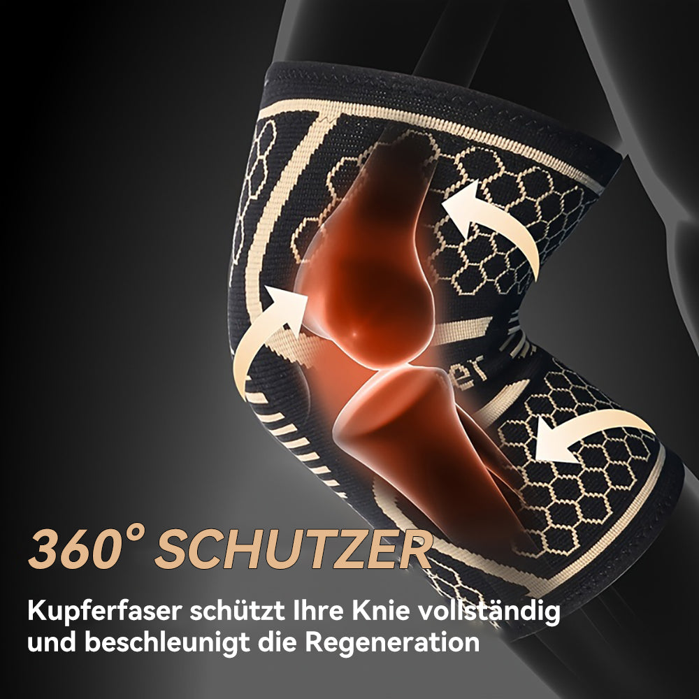 Plus Size Knieschoner S-6XL – Atmungsaktive Kompressionsbandage für Knieunterstützung bei Sport und täglicher Aktivität