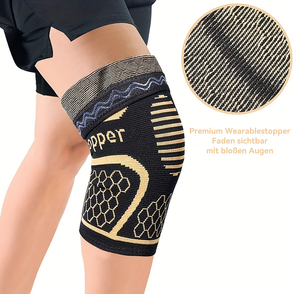 Plus Size Knieschoner S-6XL – Atmungsaktive Kompressionsbandage für Knieunterstützung bei Sport und täglicher Aktivität