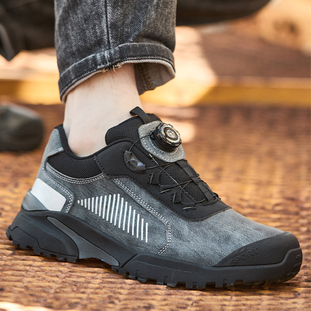 SteelToe Sicherheitsschuhe mit Drehverschluss | Wasserdicht, Rutschfest & Ultraleicht für Arbeit & Alltag