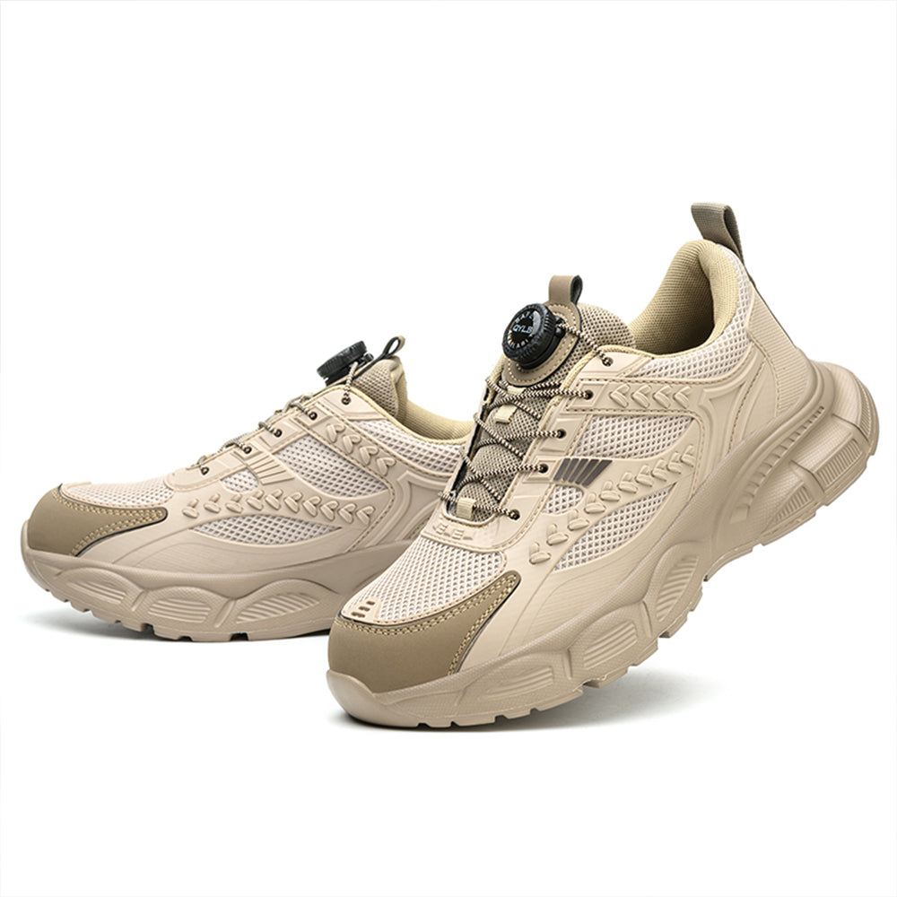 SteelToe Sicherheitsschuhe mit Stahlkappe – Atmungsaktiv, durchtrittsicher & rutschfest – Unisex Arbeitsschuhe mit Profilsohle