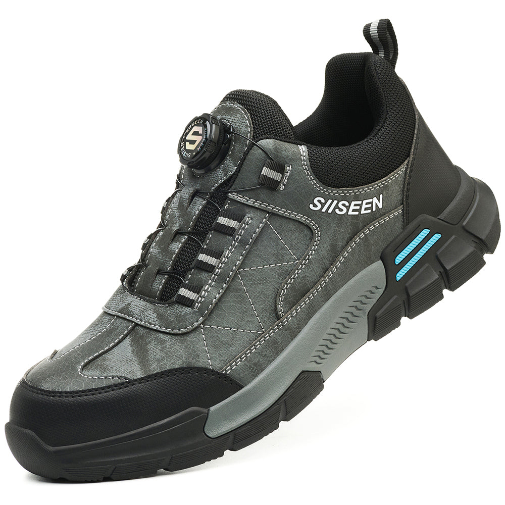 SteelToe Sicherheitsschuhe mit Drehverschluss – Vintage-Style trifft moderne Sicherheit