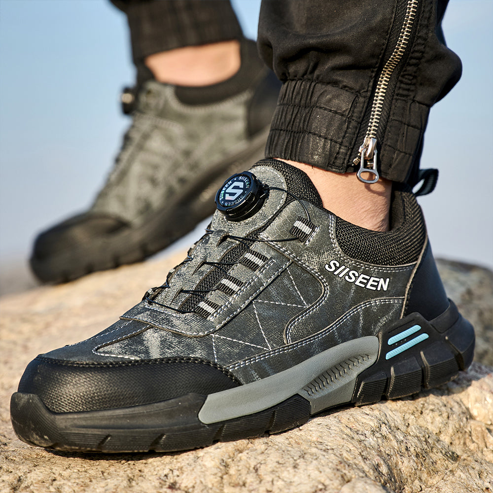 SteelToe Sicherheitsschuhe mit Drehverschluss – Vintage-Style trifft moderne Sicherheit