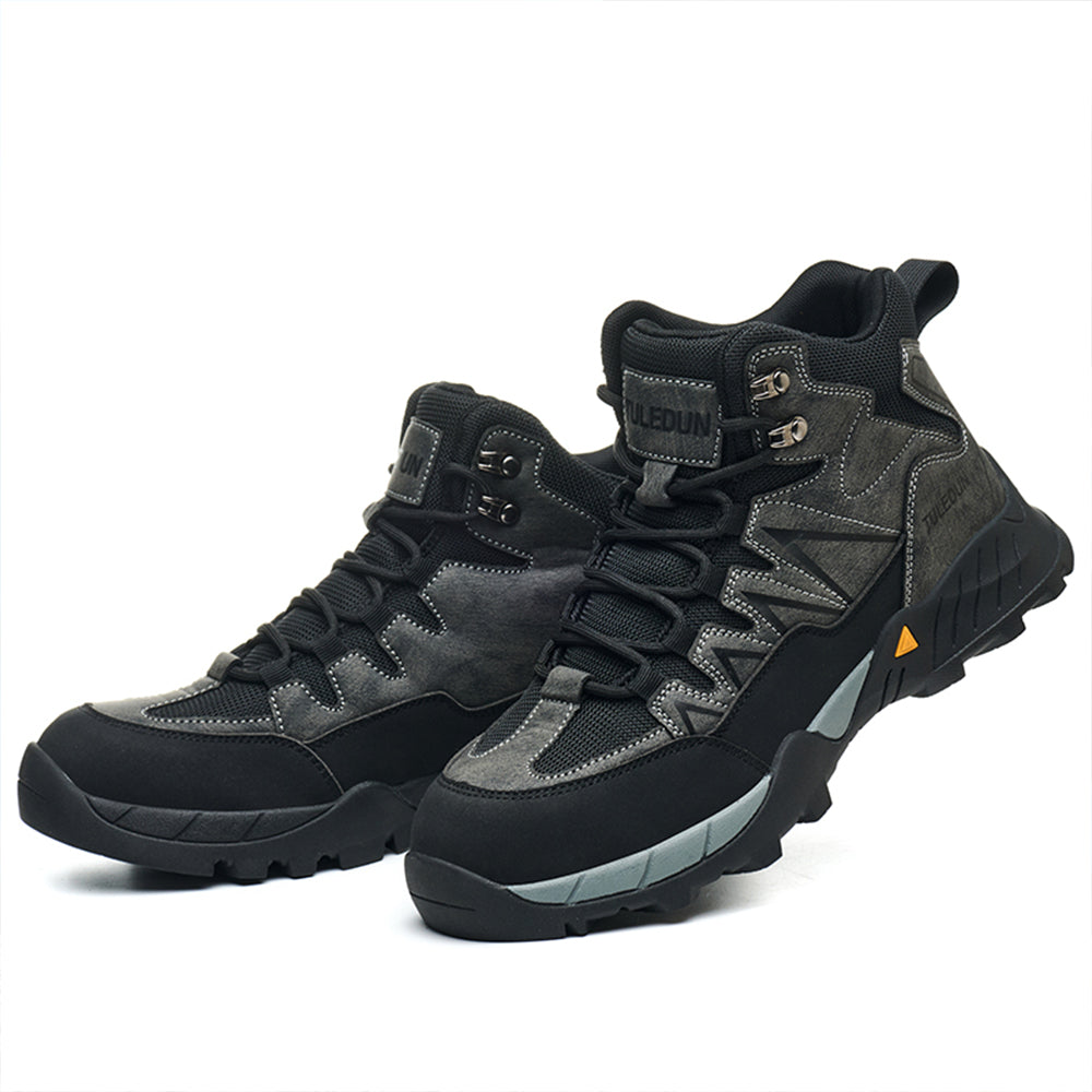 SteelToe Hoch geschnittener Sicherheitsstiefel mit Stahlkappe – Rutschfest, Durchtrittsicher & Unisex – EN ISO 20345