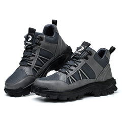 SteelToe Unisex Sicherheitsstiefel mit Stahlkappe – Hoch & rutschfest – Schwarz oder Braun – EN ISO 20345