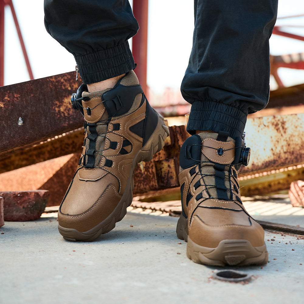 SteelToe TitanHiker Sicherheitsschuhe mit Drehverschluss – Knöchelhoch, Robust & Rutschfest