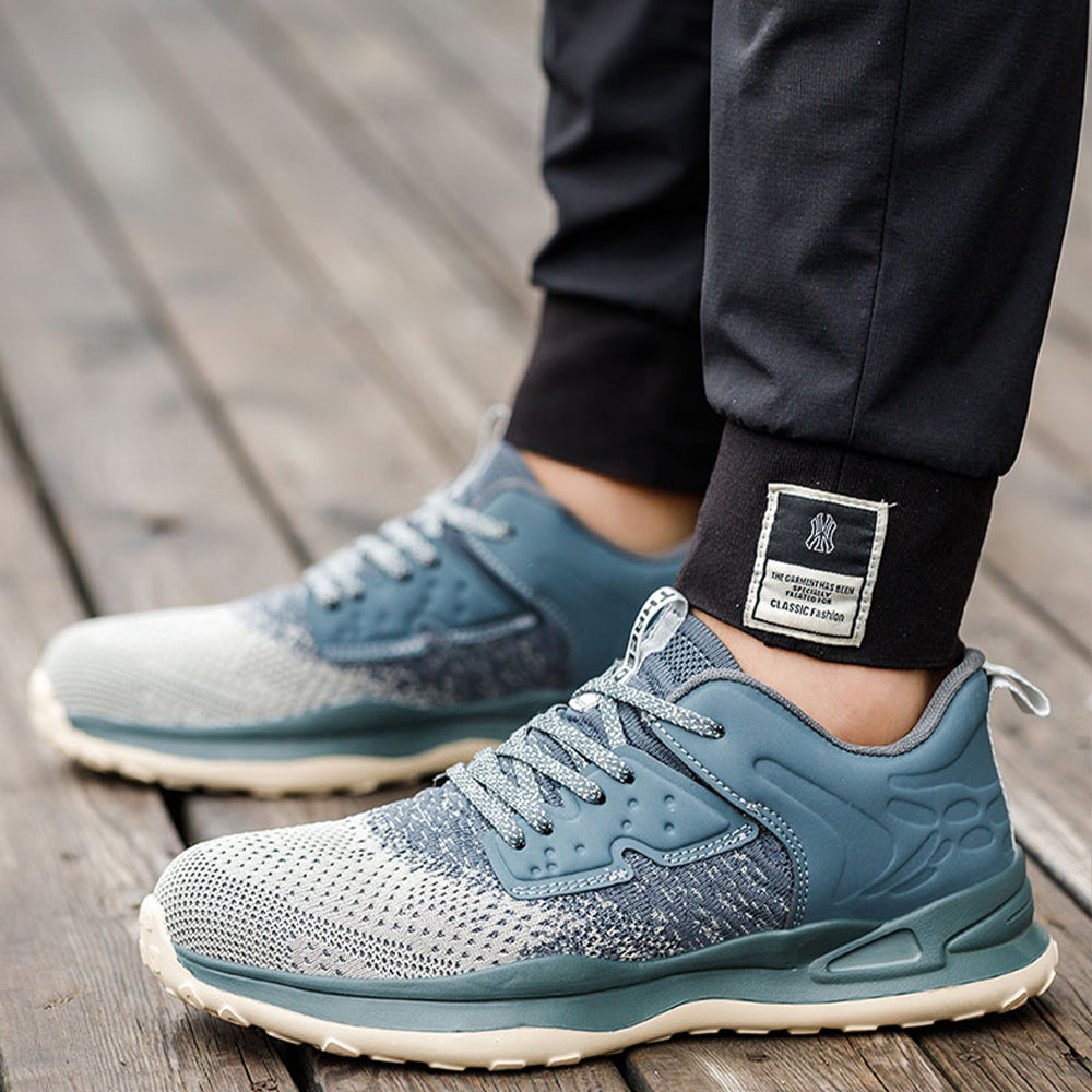 SteelToe Leichte Sicherheitsschuhe mit Stahlkappe – Atmungsaktiv, rutschfest & durchtrittsicher – Damen & Herren Unisex