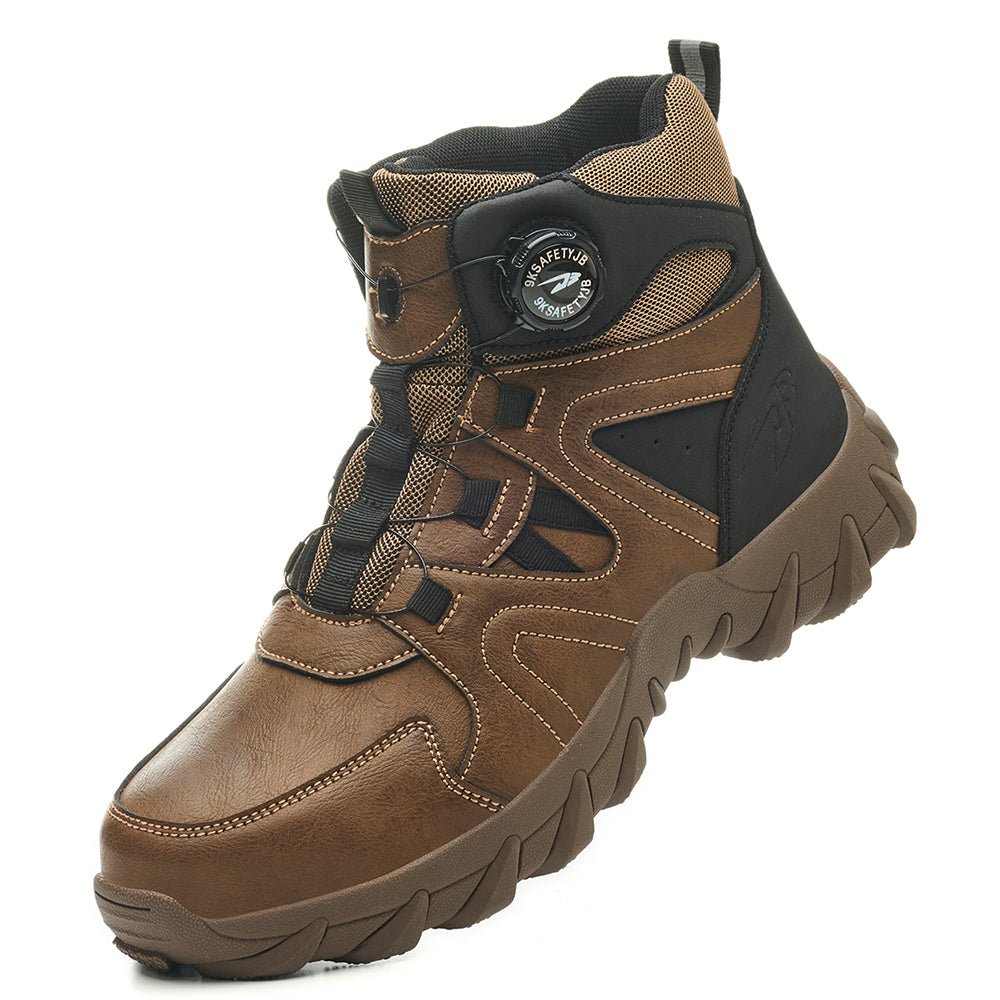 SteelToe TitanHiker Sicherheitsschuhe mit Drehverschluss – Knöchelhoch, Robust & Rutschfest