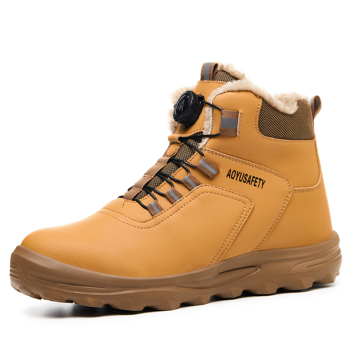 SteelToe Sicherheitsstiefel mit Stahlkappe | Vierjahreszeiten & Warmfutter | Rutschfest & Robust für Arbeit & Outdoor