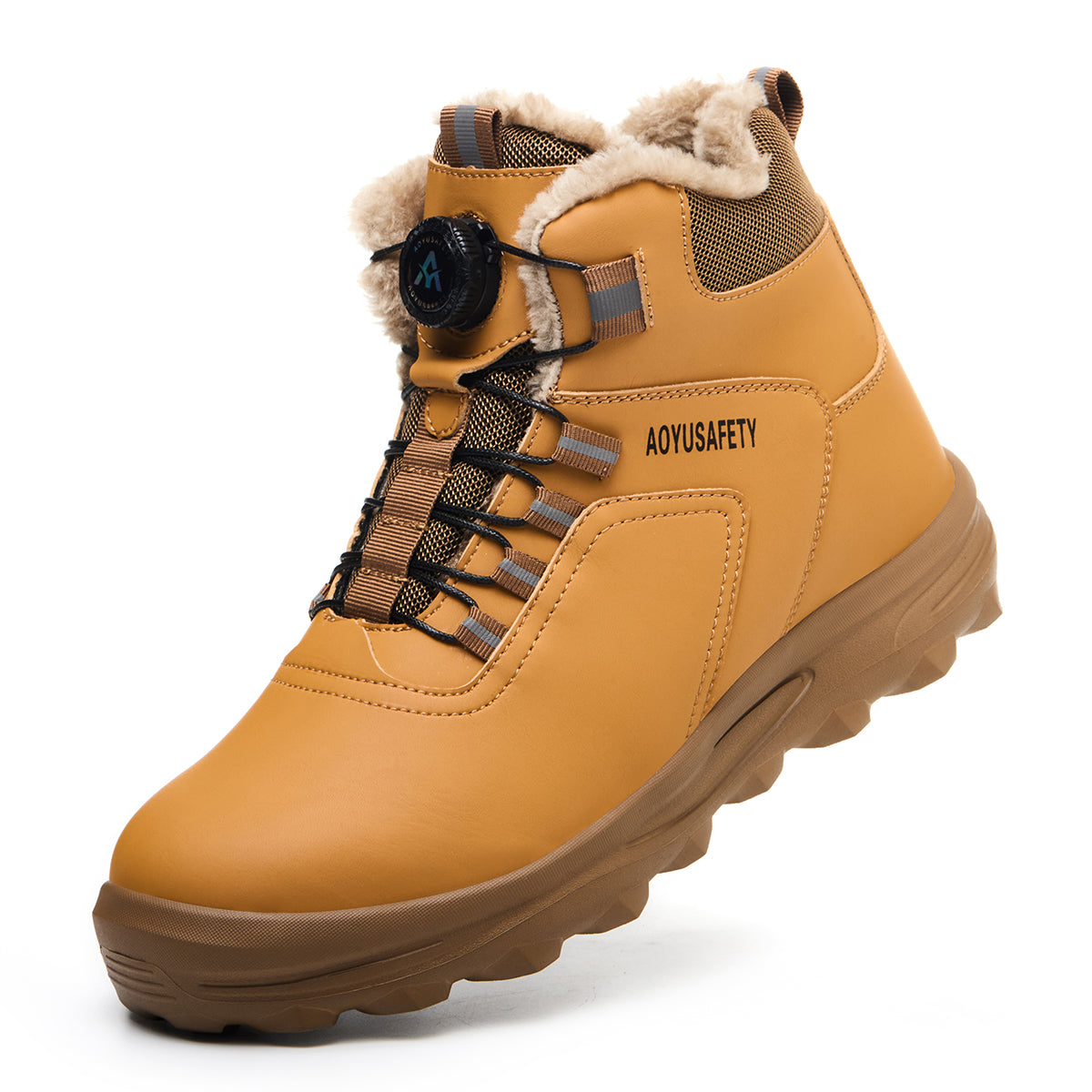 SteelToe Sicherheitsstiefel mit Stahlkappe | Vierjahreszeiten & Warmfutter | Rutschfest & Robust für Arbeit & Outdoor