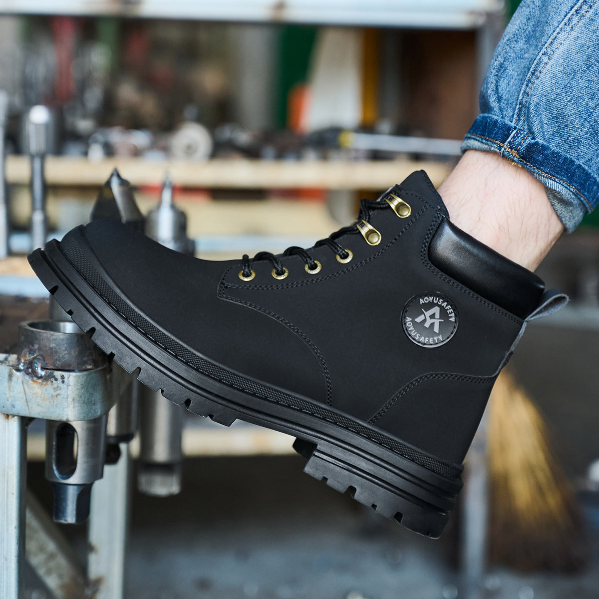 SteelToe HighCut Sicherheitsschuhe – Wasserdicht, Rutschfest, Mit Stahlkappe & Durchtrittschutz