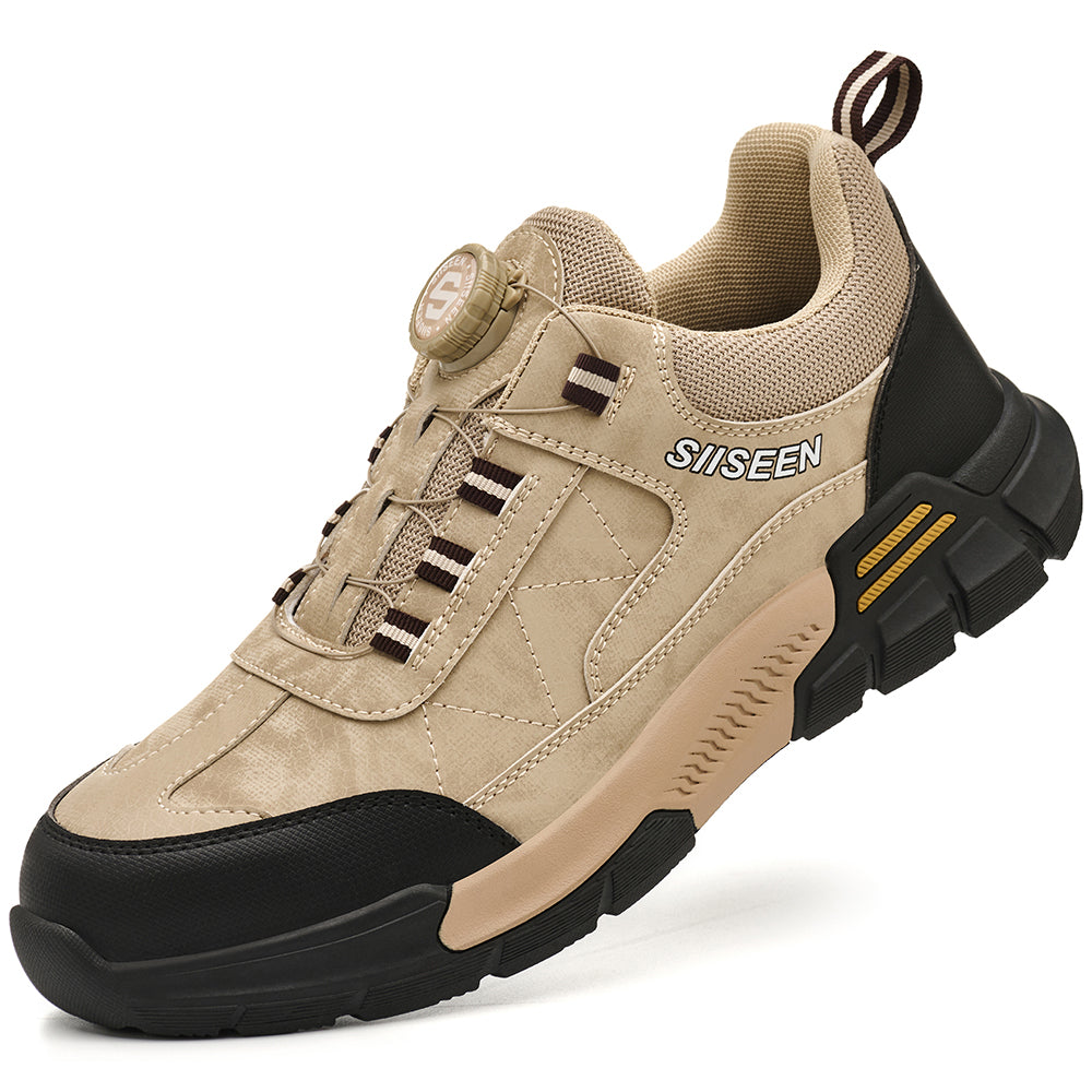 SteelToe Sicherheitsschuhe mit Drehverschluss – Vintage-Style trifft moderne Sicherheit