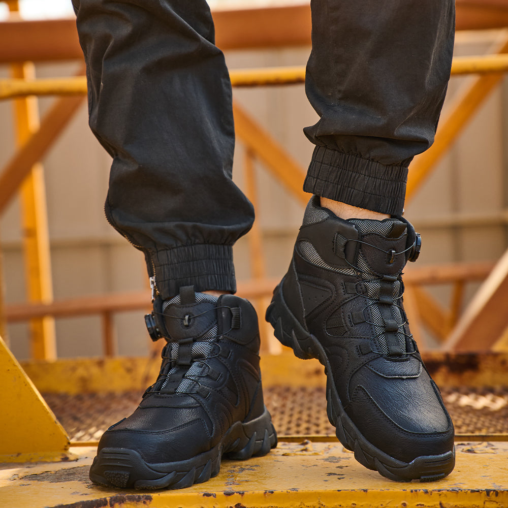 SteelToe TitanHiker Sicherheitsschuhe mit Drehverschluss – Knöchelhoch, Robust & Rutschfest