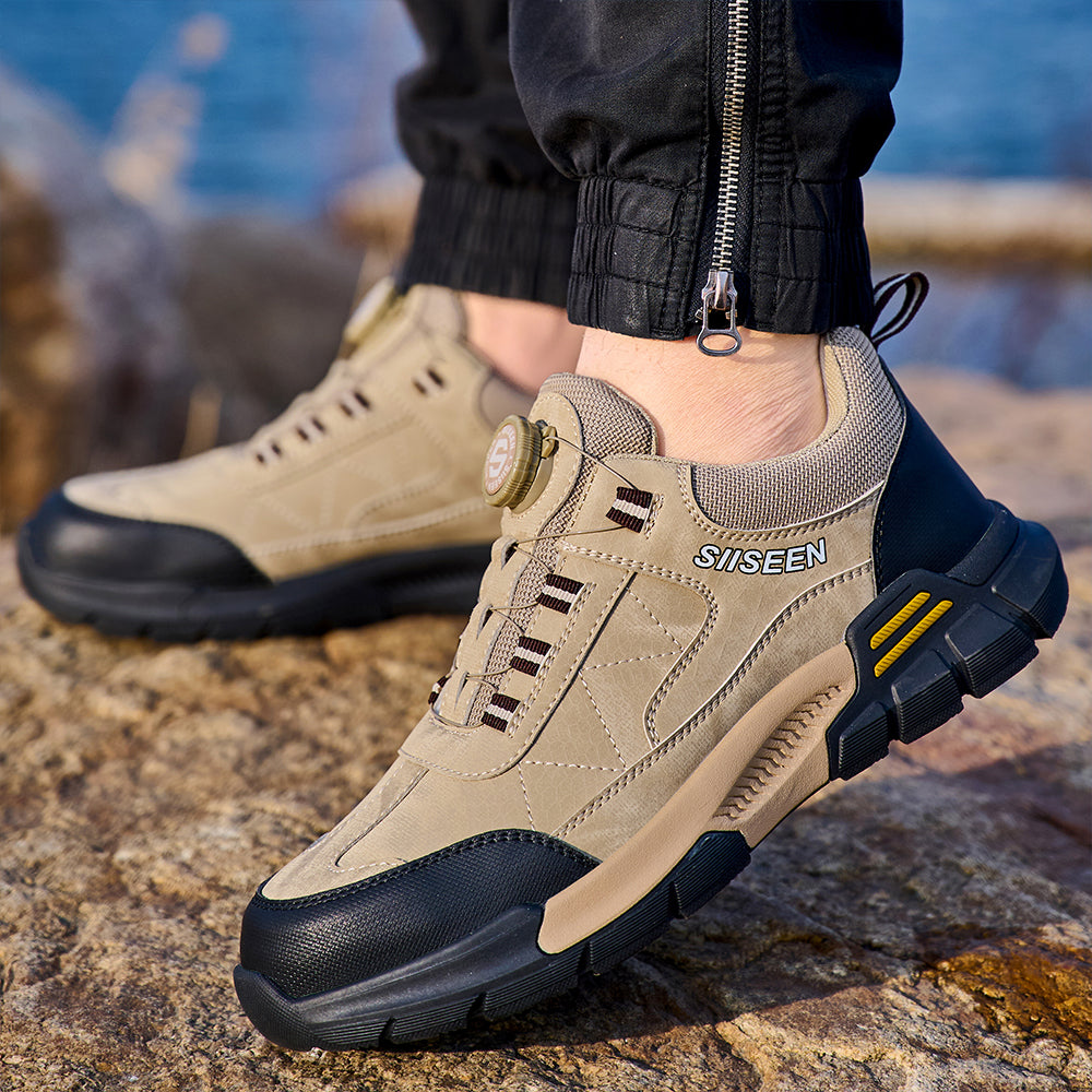 SteelToe Sicherheitsschuhe mit Drehverschluss – Vintage-Style trifft moderne Sicherheit