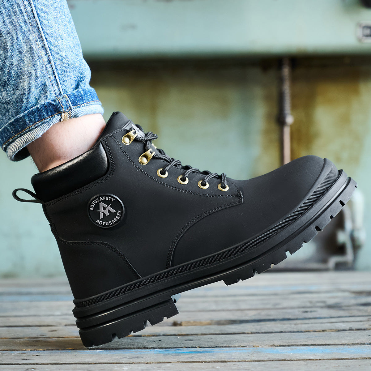 SteelToe HighCut Sicherheitsschuhe – Wasserdicht, Rutschfest, Mit Stahlkappe & Durchtrittschutz