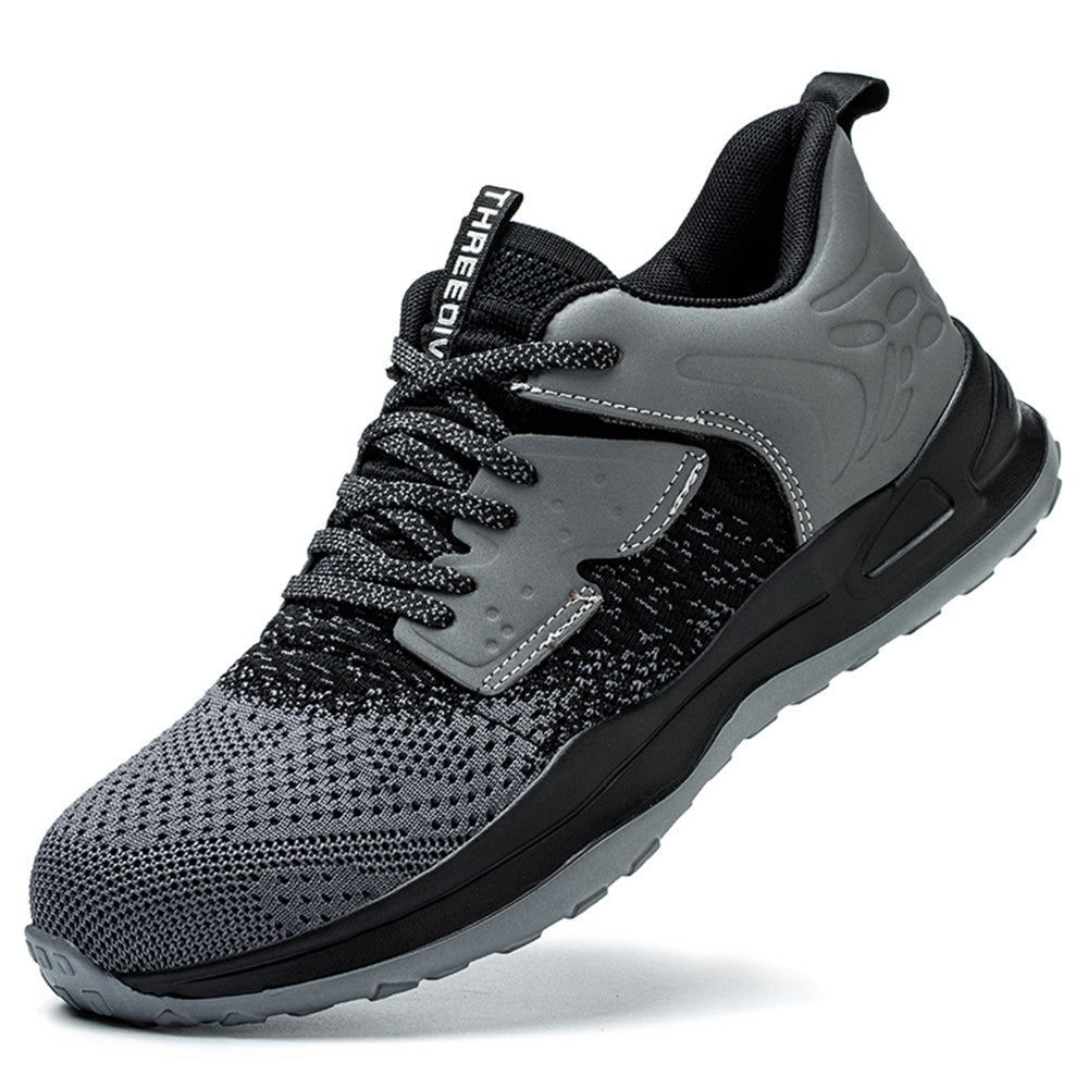 SteelToe Leichte Sicherheitsschuhe mit Stahlkappe – Atmungsaktiv, rutschfest & durchtrittsicher – Damen & Herren Unisex