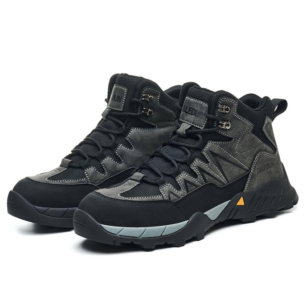 SteelToe Hoch geschnittener Sicherheitsstiefel mit Stahlkappe – Rutschfest, Durchtrittsicher & Unisex – EN ISO 20345