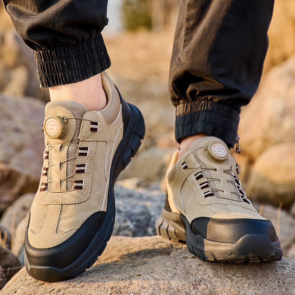 SteelToe Sicherheitsschuhe mit Drehverschluss – Vintage-Style trifft moderne Sicherheit