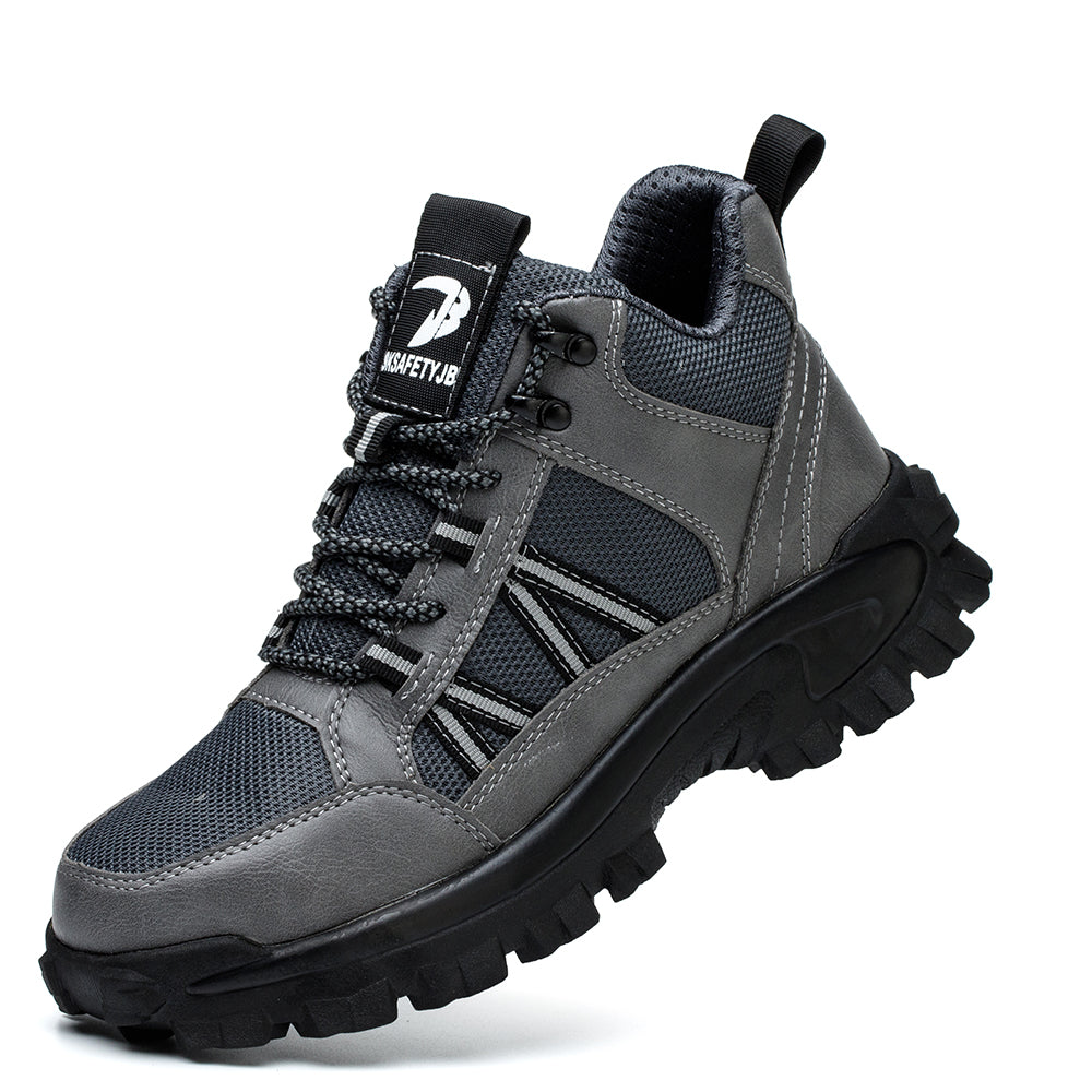 SteelToe Unisex Sicherheitsstiefel mit Stahlkappe – Hoch & rutschfest – Schwarz oder Braun – EN ISO 20345