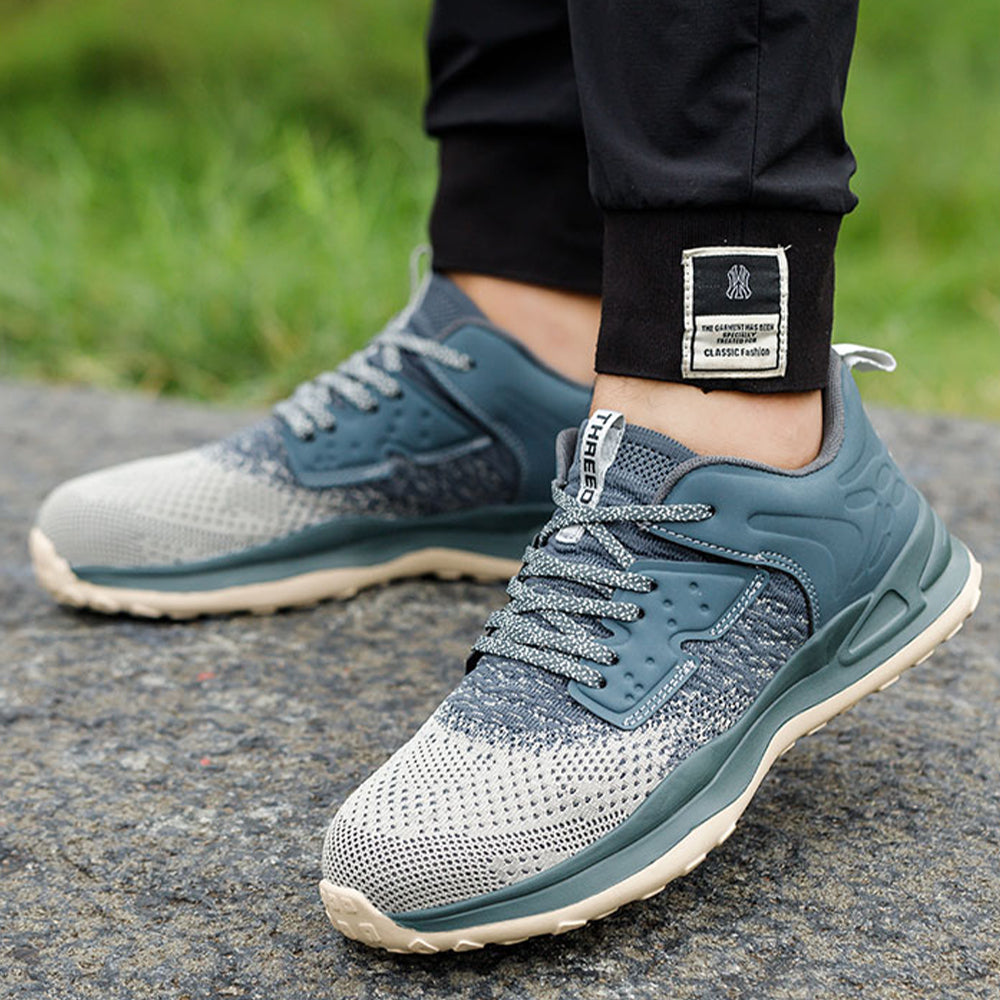 SteelToe Leichte Sicherheitsschuhe mit Stahlkappe – Atmungsaktiv, rutschfest & durchtrittsicher – Damen & Herren Unisex