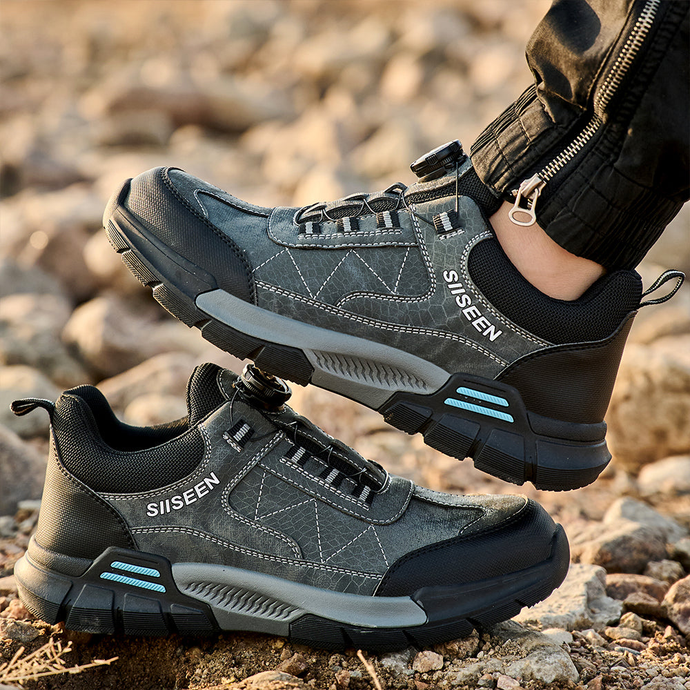 SteelToe Sicherheitsschuhe mit Drehverschluss – Vintage-Style trifft moderne Sicherheit
