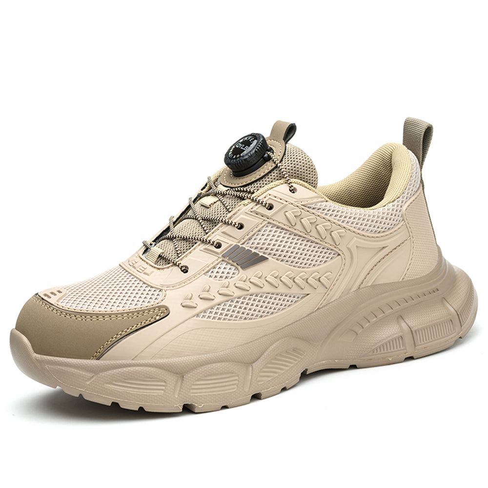 SteelToe Sicherheitsschuhe mit Stahlkappe – Atmungsaktiv, durchtrittsicher & rutschfest – Unisex Arbeitsschuhe mit Profilsohle