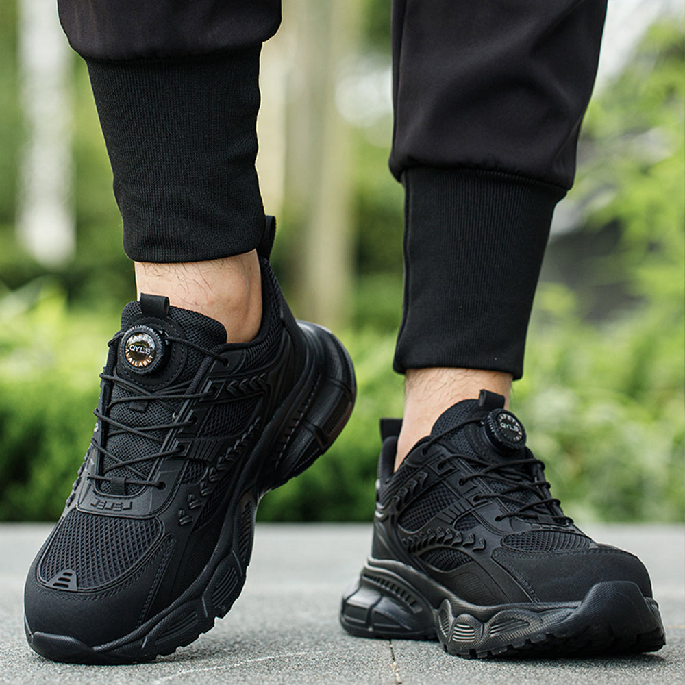 SteelToe Sicherheitsschuhe mit Stahlkappe – Atmungsaktiv, durchtrittsicher & rutschfest – Unisex Arbeitsschuhe mit Profilsohle