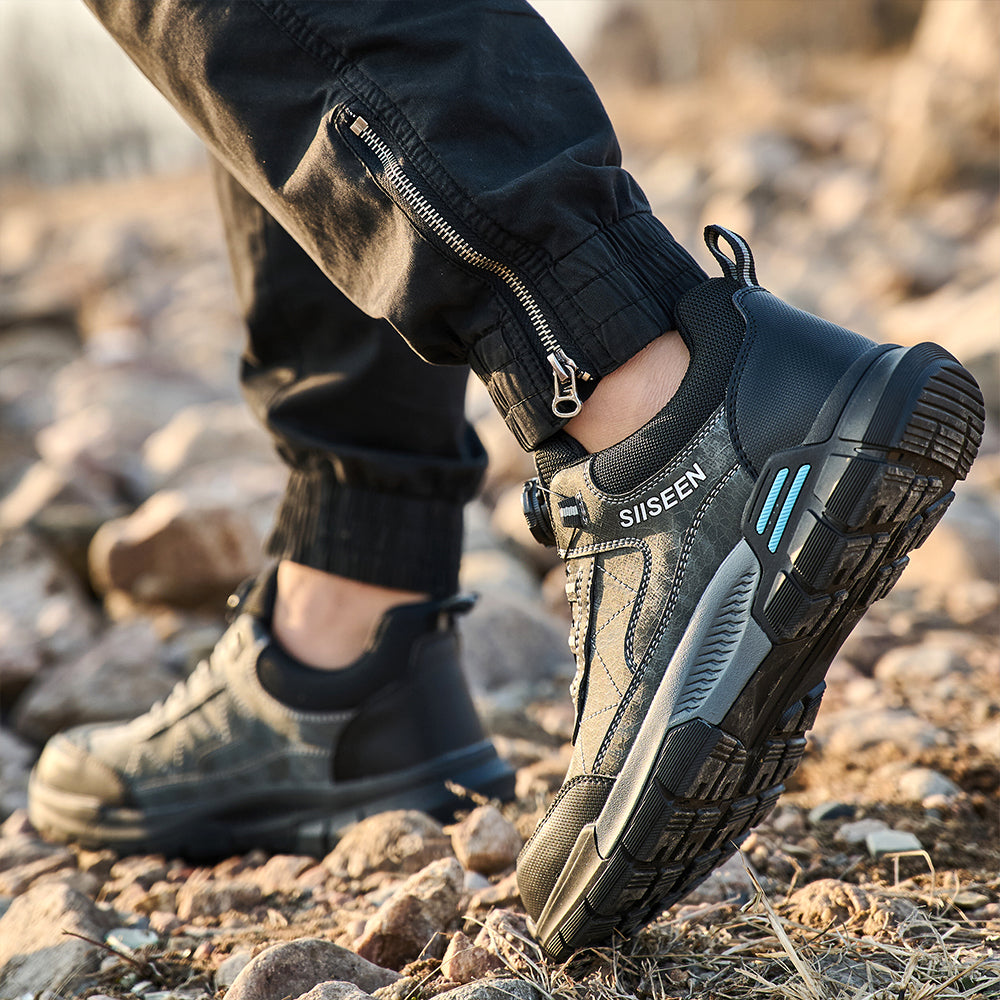 SteelToe Sicherheitsschuhe mit Drehverschluss – Vintage-Style trifft moderne Sicherheit