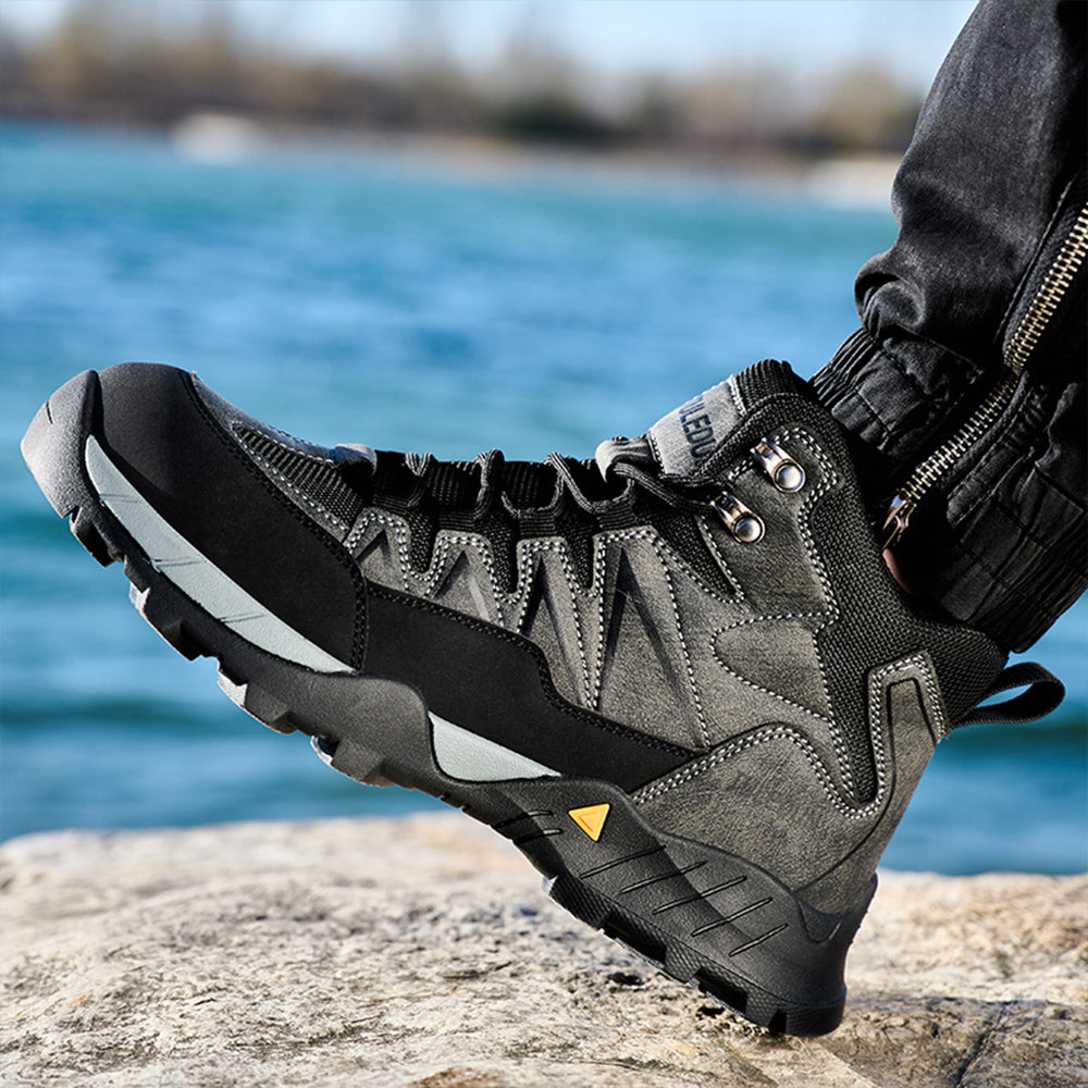 SteelToe Hoch geschnittener Sicherheitsstiefel mit Stahlkappe – Rutschfest, Durchtrittsicher & Unisex – EN ISO 20345