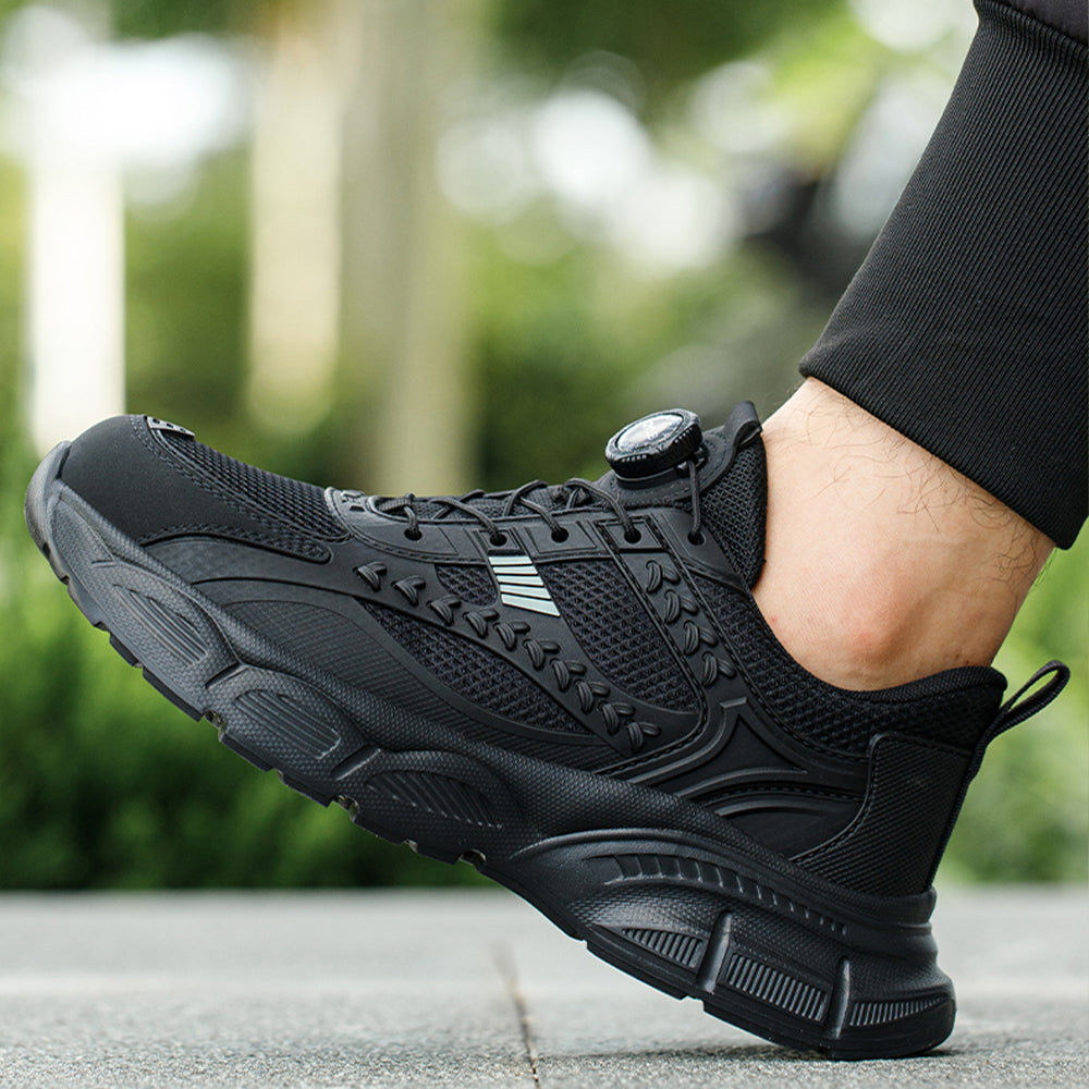 SteelToe Sicherheitsschuhe mit Stahlkappe – Atmungsaktiv, durchtrittsicher & rutschfest – Unisex Arbeitsschuhe mit Profilsohle