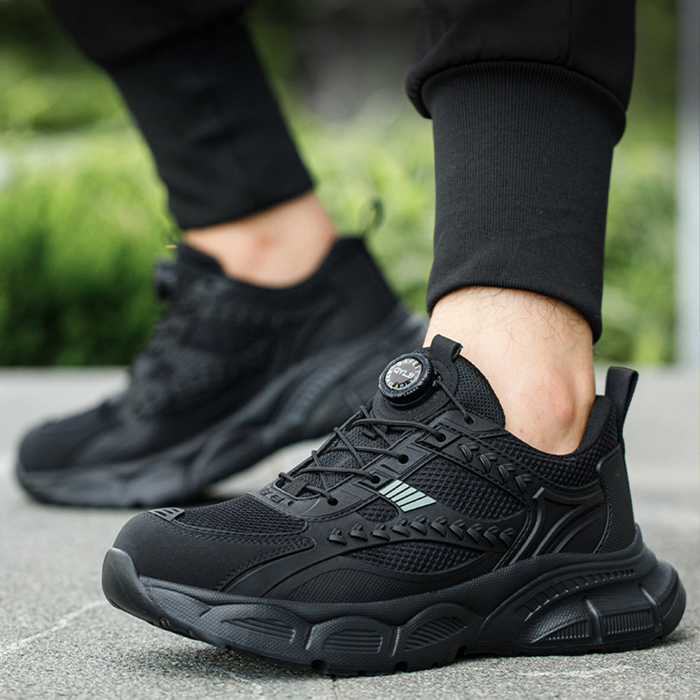 SteelToe Sicherheitsschuhe mit Stahlkappe – Atmungsaktiv, durchtrittsicher & rutschfest – Unisex Arbeitsschuhe mit Profilsohle